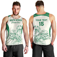 Custom South Africa Cricket Men Tank Top Protea Fire - Wonder Print Shop