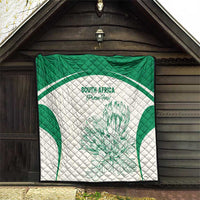 South Africa Cricket Quilt Protea Fire - Wonder Print Shop