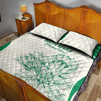 South Africa Cricket Quilt Bed Set Protea Fire - Wonder Print Shop
