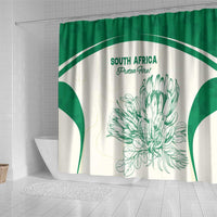 South Africa Cricket Shower Curtain Protea Fire - Wonder Print Shop