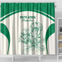 South Africa Cricket Shower Curtain Protea Fire - Wonder Print Shop