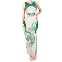 Custom South Africa Cricket Tank Maxi Dress Protea Fire - Wonder Print Shop