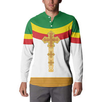 Ethiopia Meskel Button Sweatshirt Ethiopian Cross - Wonder Print Shop