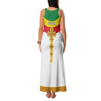 Ethiopia Meskel Family Matching Tank Maxi Dress and Hawaiian Shirt Ethiopian Cross - Wonder Print Shop