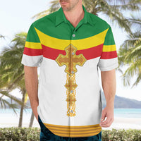 Ethiopia Meskel Hawaiian Shirt Ethiopian Cross - Wonder Print Shop
