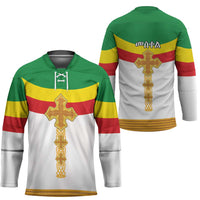 Ethiopia Meskel Hockey Jersey Ethiopian Cross - Wonder Print Shop