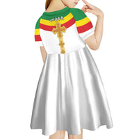 Ethiopia Meskel Kid Short Sleeve Dress Ethiopian Cross - Wonder Print Shop