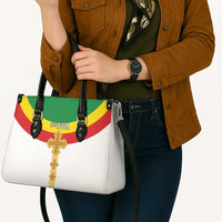 Ethiopia Meskel Leather Bag Ethiopian Cross - Wonder Print Shop