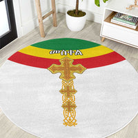Ethiopia Meskel Round Carpet Ethiopian Cross - Wonder Print Shop