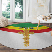 Ethiopia Meskel Round Carpet Ethiopian Cross - Wonder Print Shop