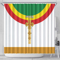 Ethiopia Meskel Shower Curtain Ethiopian Cross - Wonder Print Shop