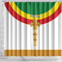 Ethiopia Meskel Shower Curtain Ethiopian Cross - Wonder Print Shop