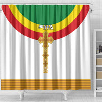 Ethiopia Meskel Shower Curtain Ethiopian Cross - Wonder Print Shop