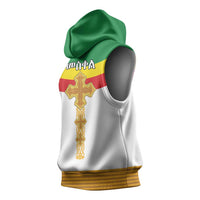 Ethiopia Meskel Sleeveless Hoodie Ethiopian Cross - Wonder Print Shop