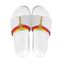 Ethiopia Meskel Slide Sandals Ethiopian Cross - Wonder Print Shop