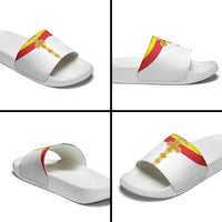 Ethiopia Meskel Slide Sandals Ethiopian Cross - Wonder Print Shop
