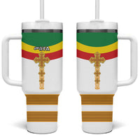 Ethiopia Meskel Tumbler With Handle Ethiopian Cross - Wonder Print Shop