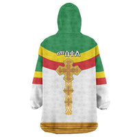 Ethiopia Meskel Wearable Blanket Hoodie Ethiopian Cross - Wonder Print Shop