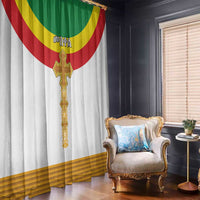 Ethiopia Meskel Window Curtain Ethiopian Cross - Wonder Print Shop
