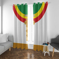 Ethiopia Meskel Window Curtain Ethiopian Cross - Wonder Print Shop