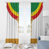 Ethiopia Meskel Window Curtain Ethiopian Cross - Wonder Print Shop
