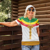 Ethiopia Meskel Women Polo Shirt Ethiopian Cross - Wonder Print Shop