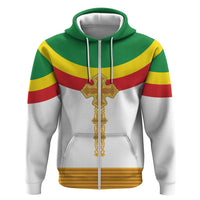 Ethiopia Meskel Zip Hoodie Ethiopian Cross - Wonder Print Shop