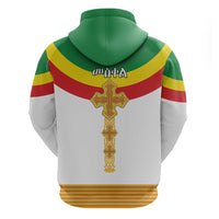 Ethiopia Meskel Zip Hoodie Ethiopian Cross - Wonder Print Shop