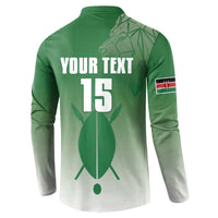 Custom Kenya Football Button Sweatshirt Go Champions Harambee Stars - Wonder Print Shop