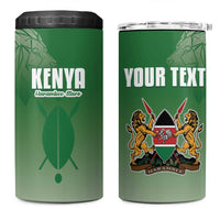 Custom Kenya Football 4 in 1 Can Cooler Tumbler Go Champions Harambee Stars - Wonder Print Shop