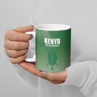 Custom Kenya Football Ceramic Mug Go Champions Harambee Stars - Wonder Print Shop