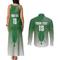 Custom Kenya Football Couples Matching Tank Maxi Dress and Long Sleeve Button Shirt Go Champions Harambee Stars - Wonder Print Shop