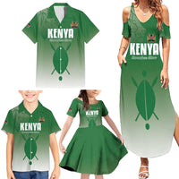 Custom Kenya Football Family Matching Summer Maxi Dress and Hawaiian Shirt Go Champions Harambee Stars - Wonder Print Shop