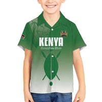 Custom Kenya Football Family Matching Summer Maxi Dress and Hawaiian Shirt Go Champions Harambee Stars - Wonder Print Shop