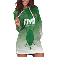 Custom Kenya Football Hoodie Dress Go Champions Harambee Stars - Wonder Print Shop