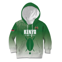 Custom Kenya Football Kid Hoodie Go Champions Harambee Stars - Wonder Print Shop
