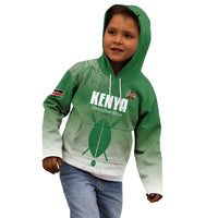 Custom Kenya Football Kid Hoodie Go Champions Harambee Stars - Wonder Print Shop