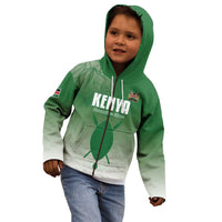 Custom Kenya Football Kid Hoodie Go Champions Harambee Stars - Wonder Print Shop