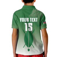 Custom Kenya Football Kid Polo Shirt Go Champions Harambee Stars - Wonder Print Shop