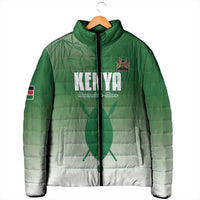Custom Kenya Football Padded Jacket Go Champions Harambee Stars - Wonder Print Shop