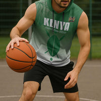 Custom Kenya Football Sleeveless Hoodie Go Champions Harambee Stars - Wonder Print Shop