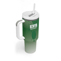 Custom Kenya Football Tumbler With Handle Go Champions Harambee Stars - Wonder Print Shop