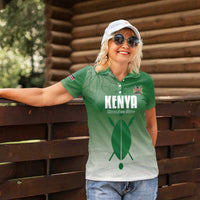 Custom Kenya Football Women Polo Shirt Go Champions Harambee Stars - Wonder Print Shop