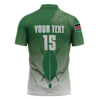Custom Kenya Football Zipper Polo Shirt Go Champions Harambee Stars - Wonder Print Shop