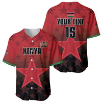 Custom Kenya Football Baseball Jersey Go Harambee Stars - Red Jersey - Wonder Print Shop