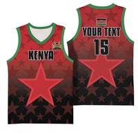 Custom Kenya Football Basketball Jersey Go Harambee Stars - Red Jersey - Wonder Print Shop