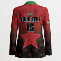 Custom Kenya Football Blazer Go Harambee Stars - Red Jersey - Wonder Print Shop