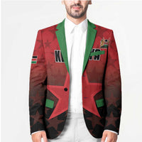 Custom Kenya Football Blazer Go Harambee Stars - Red Jersey - Wonder Print Shop