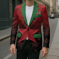 Custom Kenya Football Blazer Go Harambee Stars - Red Jersey - Wonder Print Shop