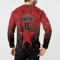 Custom Kenya Football Button Sweatshirt Go Harambee Stars - Red Jersey - Wonder Print Shop